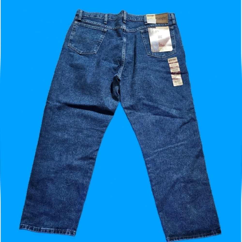 Wrangler Jeans Y2k NWT Relaxed Mens 42x30 Blue Wide Leg Baggy Grunge